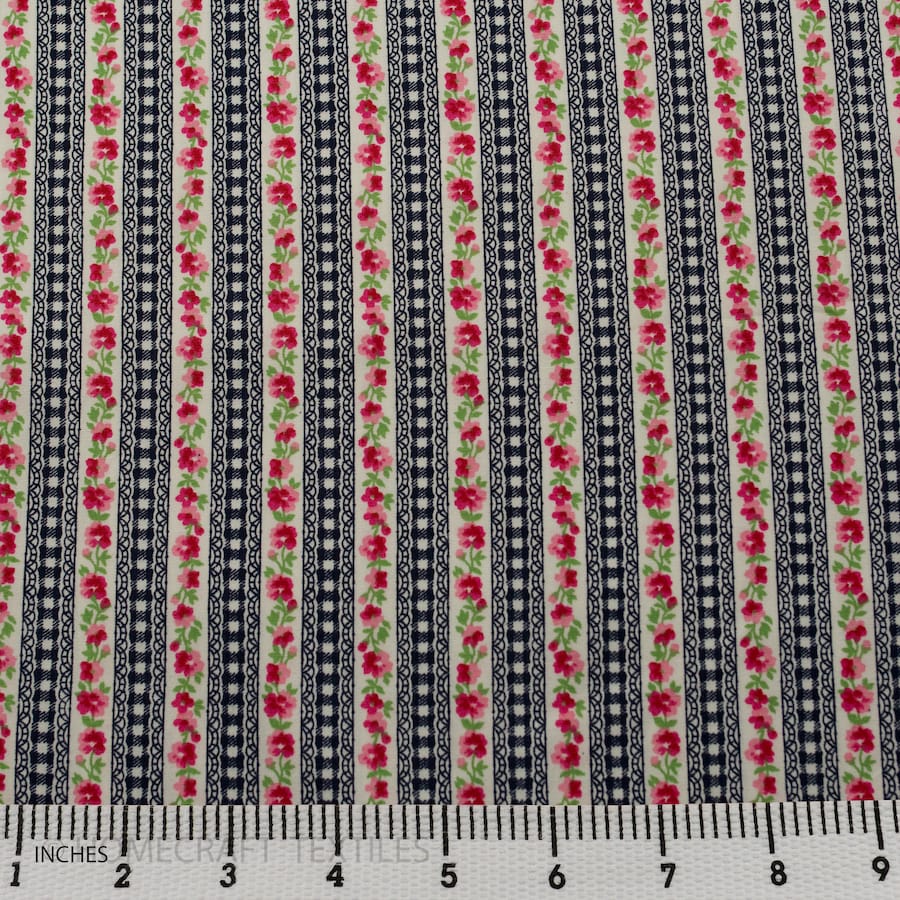 Flower Design Cotton Prints by Homecraft Textiles - Online Fabric Store