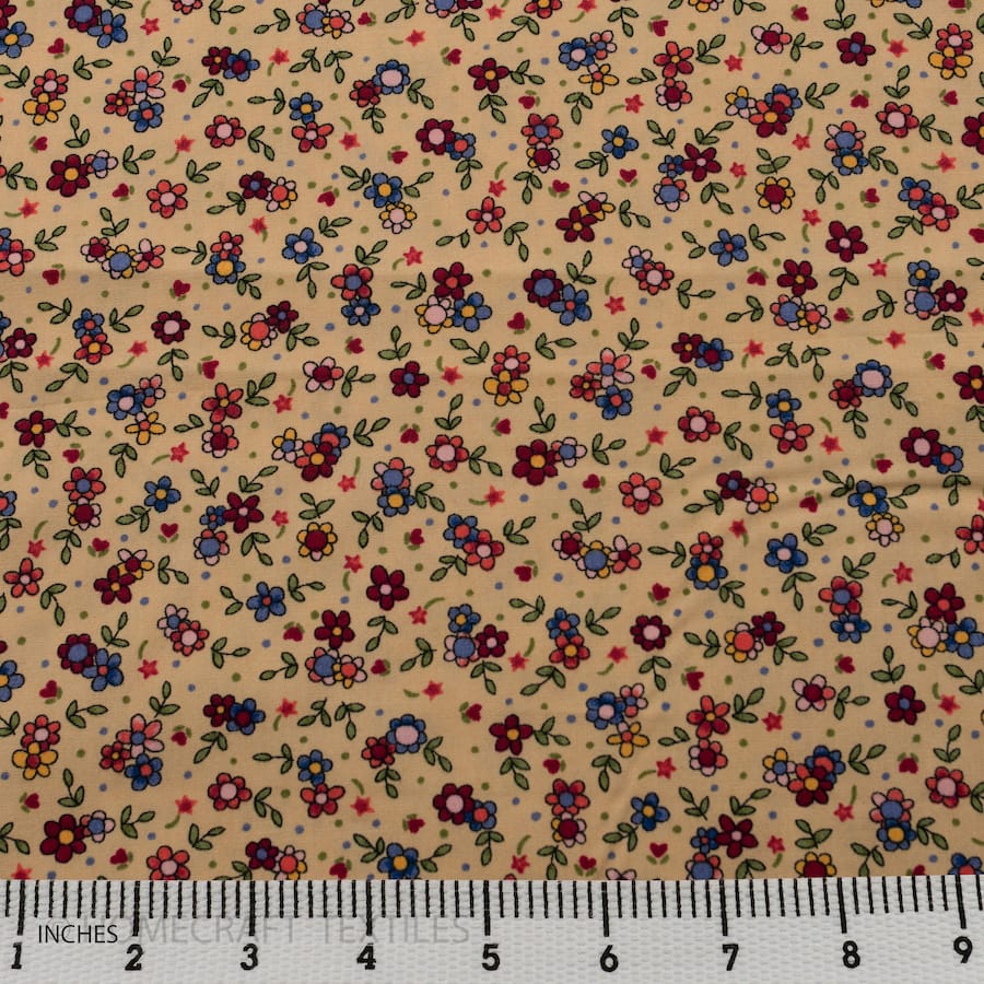 Flower Design Cotton Prints by Homecraft Textiles - Online Fabric Store