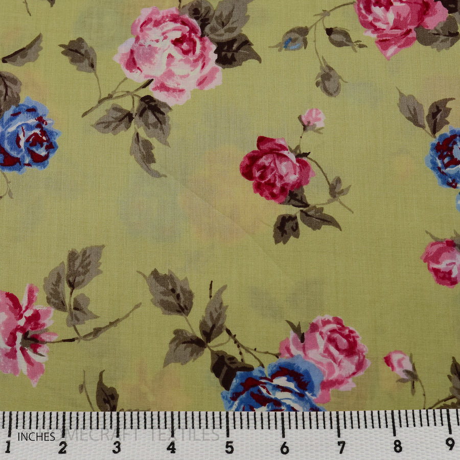 Flower Design Cotton Prints by Homecraft Textiles - Online Fabric Store