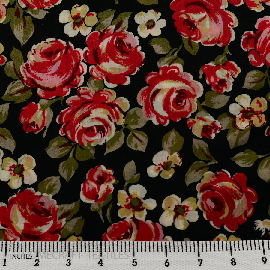Flower Design Cotton Prints by Homecraft Textiles - Online Fabric Store