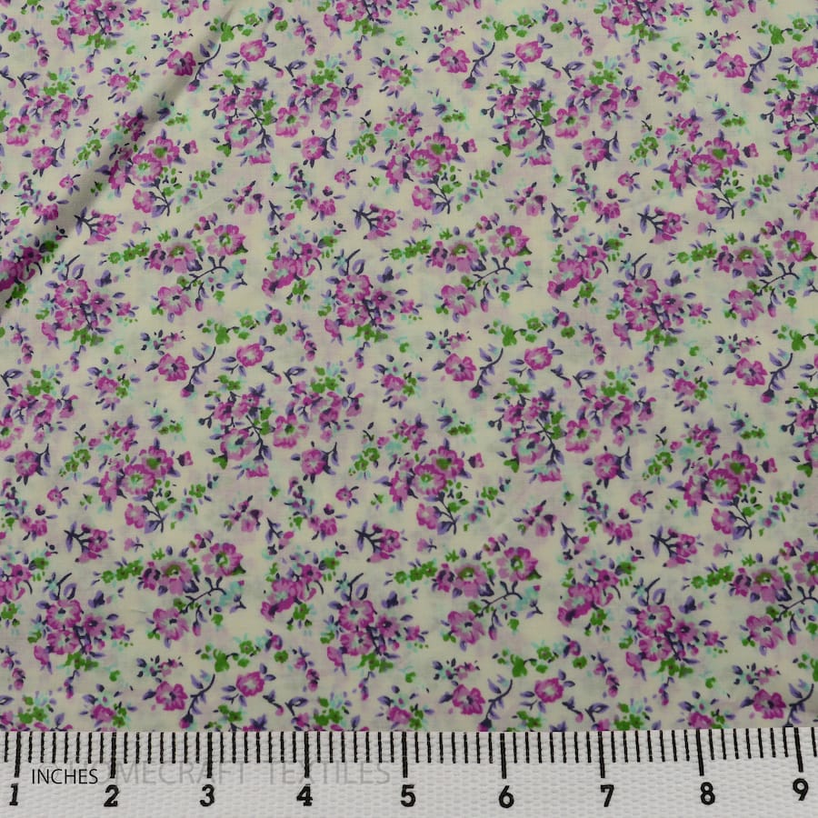 Flower Design Cotton Prints by Homecraft Textiles - Online Fabric Store
