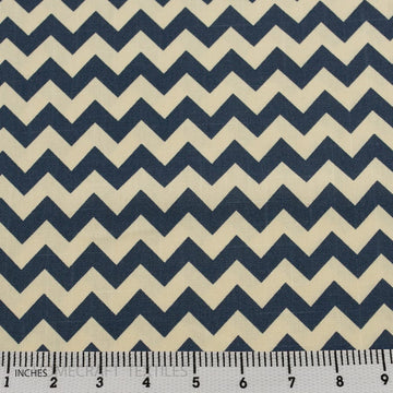 Zigzag Design Printed Cotton Canvas by Homecraft Textiles - Fabric Online Australia