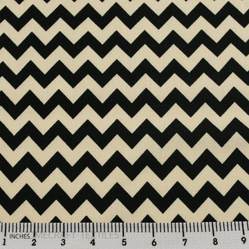Zigzag Design Printed Cotton Canvas by Homecraft Textiles - Fabric Online Australia