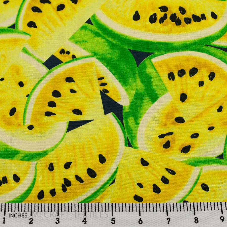 Watermelon Design Printed Cotton Canvas by Homecraft Textiles - Fabric Online Australia