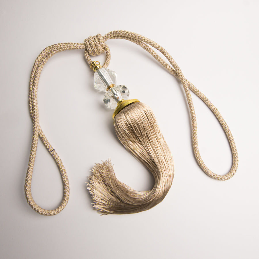Crystal Curtain Tassel Tie Back - Design 25
