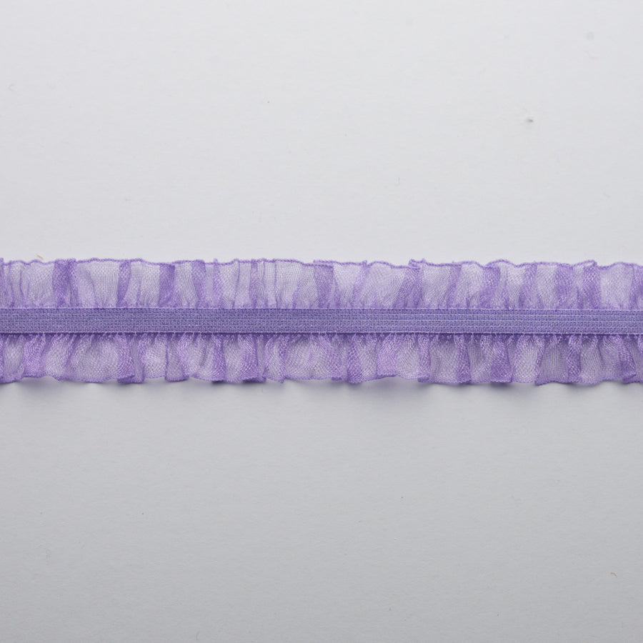 Frilled Organza Elastic Lace Trim 25mm -  Design 2
