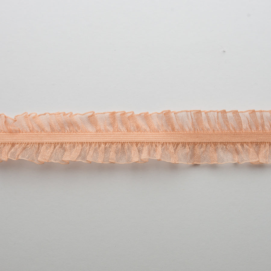 Frilled Organza Elastic Lace Trim 25mm -  Design 2