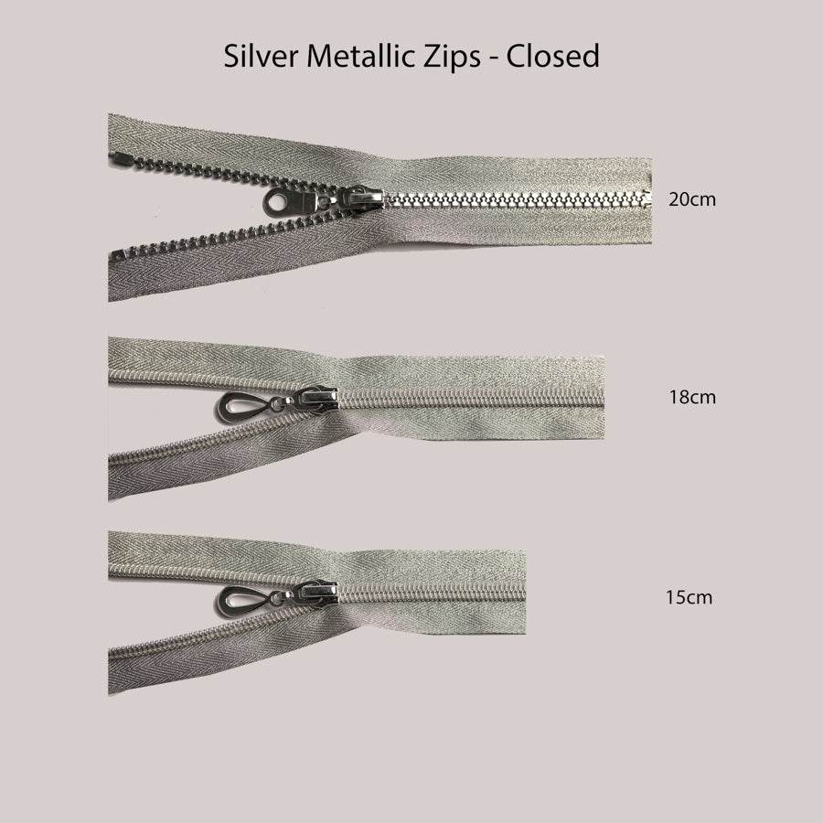 Closed Metallic Zips