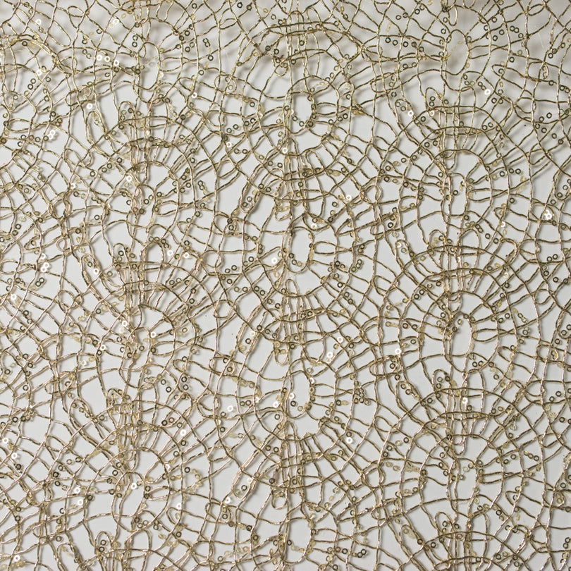 Metallic Spider Mesh with Sequins – Homecraft Textiles