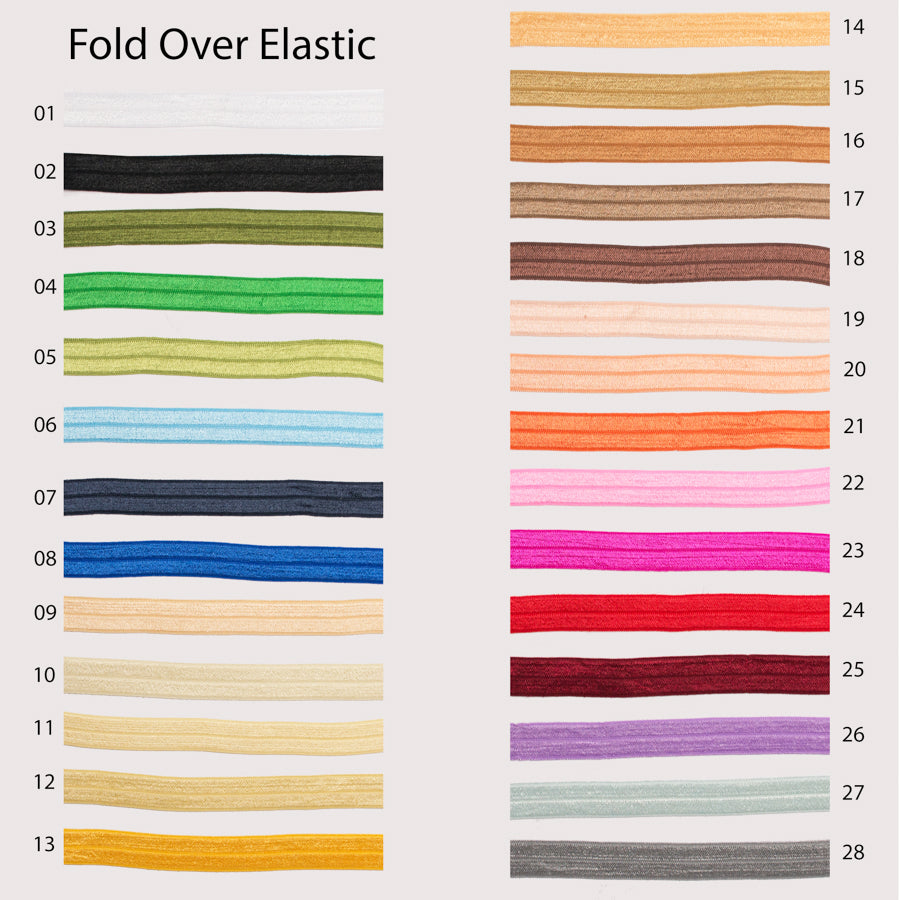 Fold Over Elastic 15mm