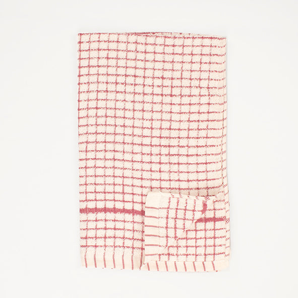 Heavy Duty Terry Towelling Dishcloth - Red 70 x 40cm