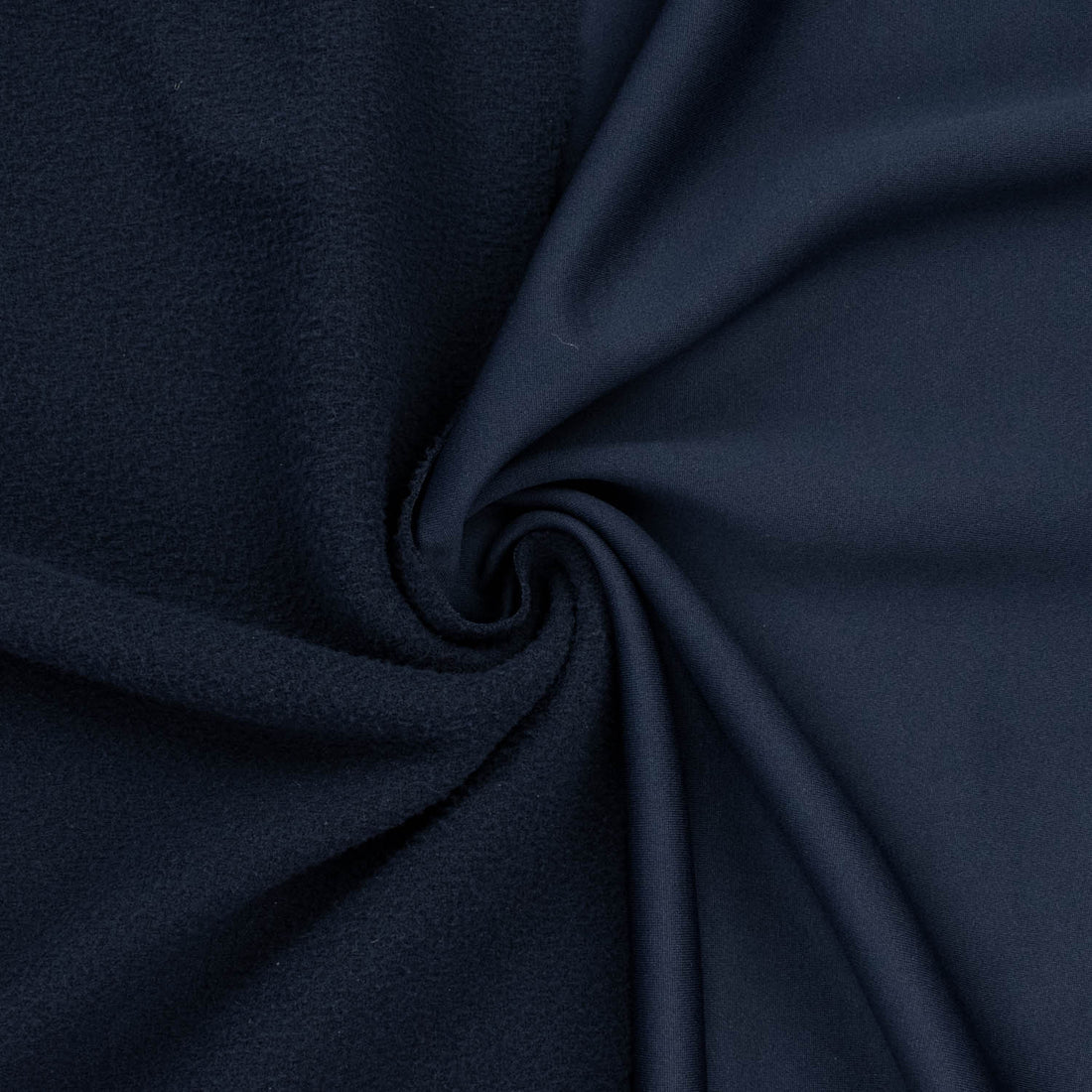 One-Side Brushed Track Suiting Col-Navy