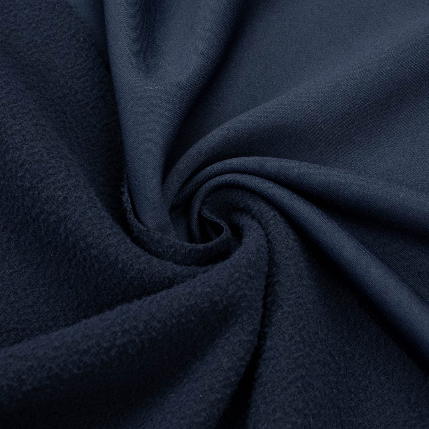 One-Side Brushed Track Suiting Col-Navy