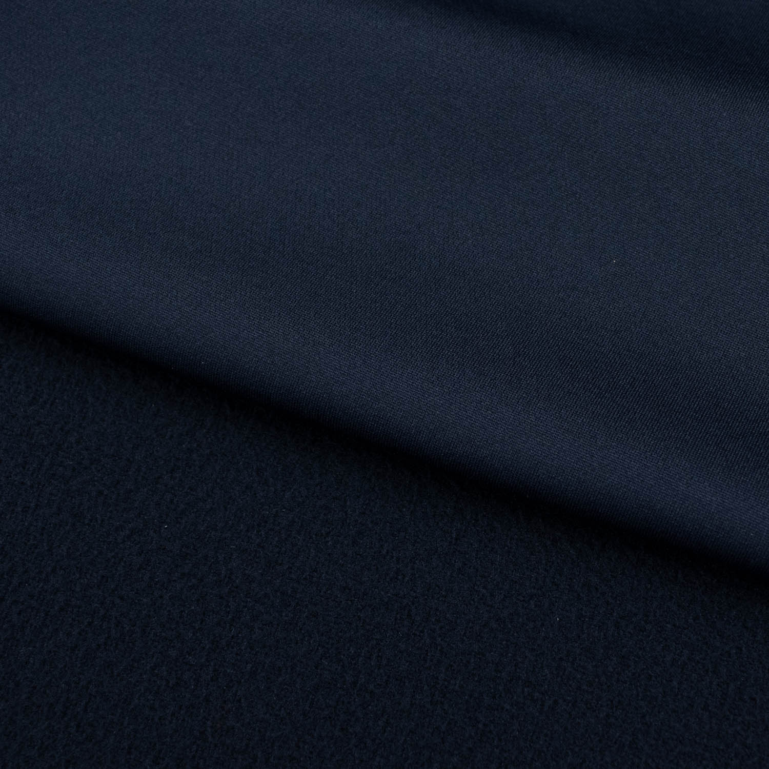 One-Side Brushed Track Suiting Col-Navy