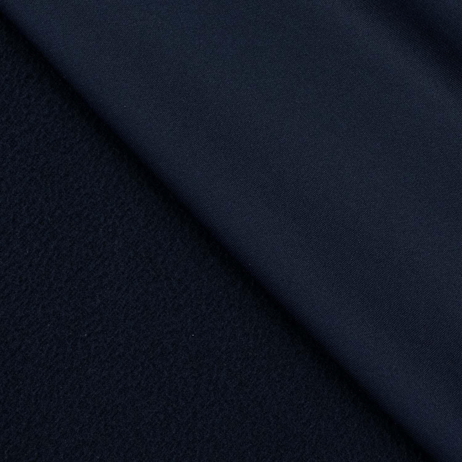 One-Side Brushed Track Suiting Col-Navy