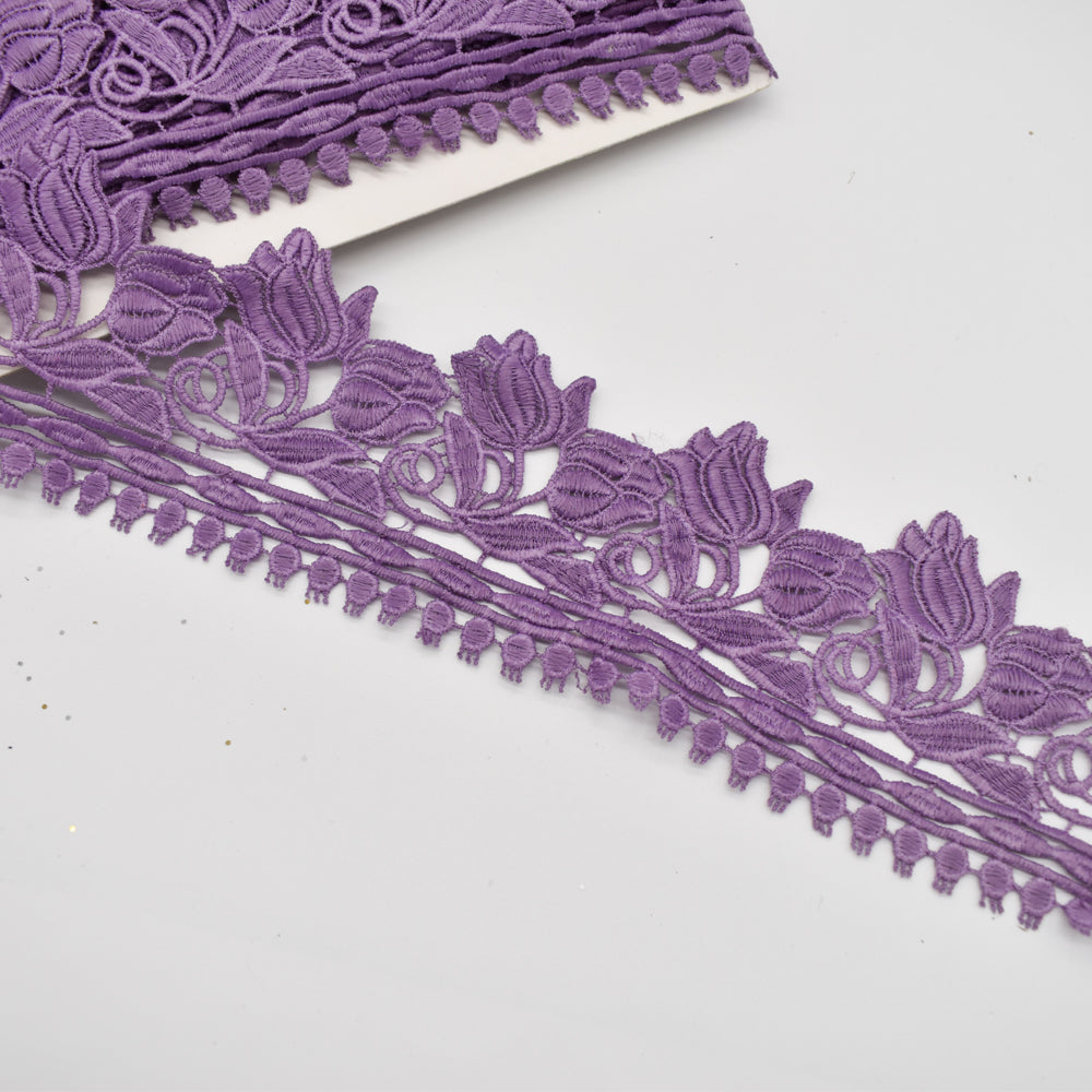 Tulip Guipure Lace Trim 8cm