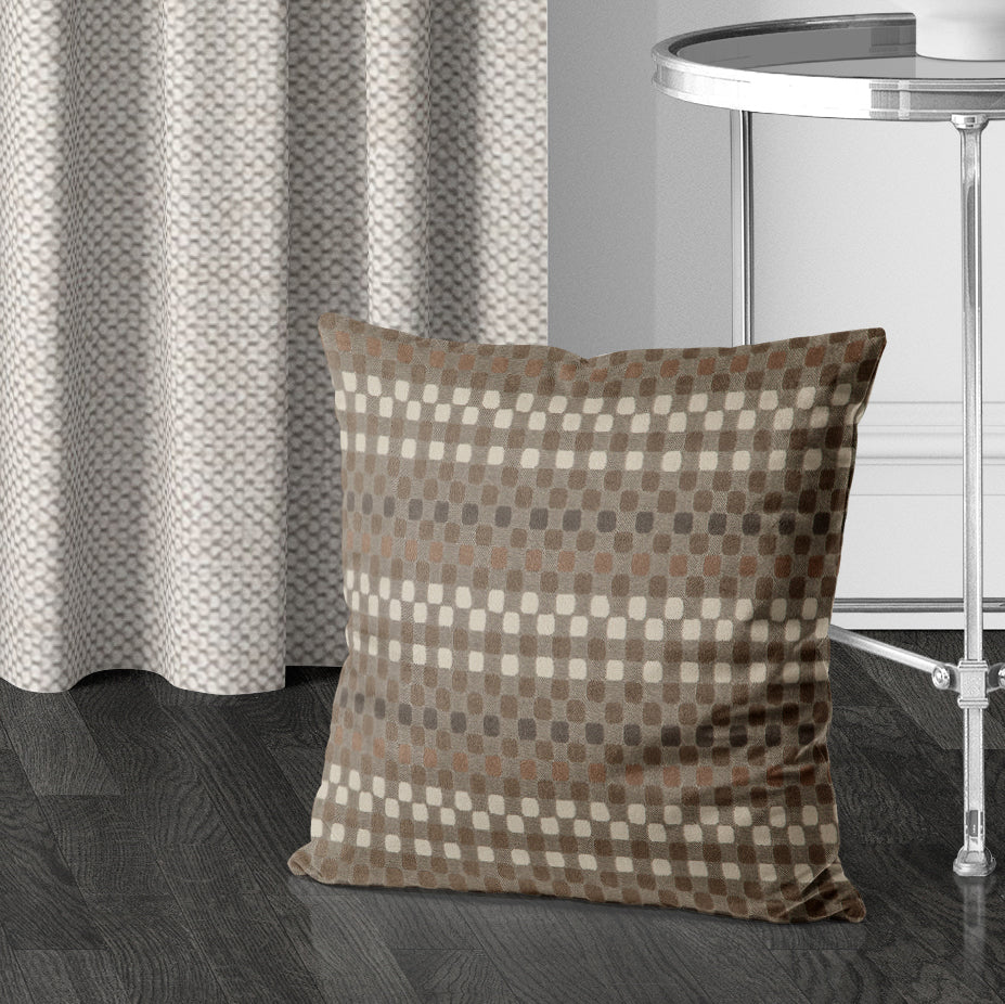 Connections by Zepel - Curtaining/Upholstery Square Chenille Jacquard