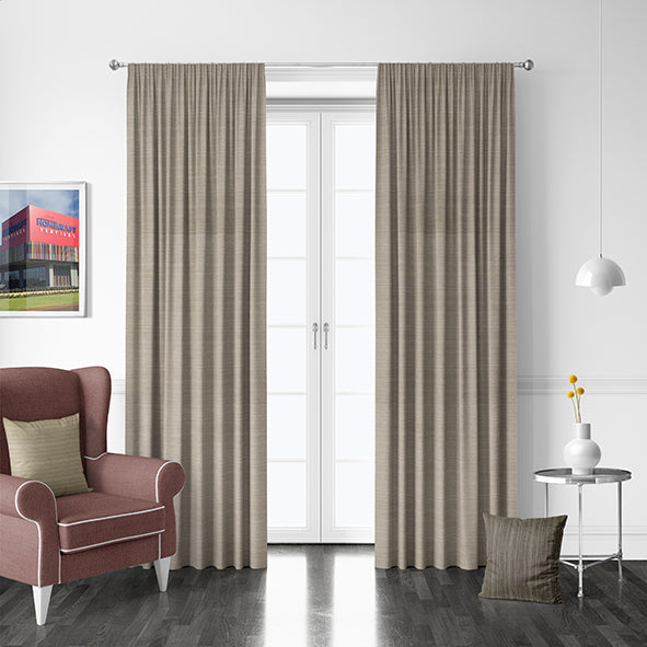 Uniflora by Zepel Curtaining/Upholstery Slub Jacquard Dupion Look