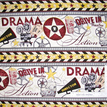 Wilmington Prints Date Night Cinema Drama Stripes Cotton Prints