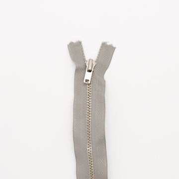 YKK Closed End Metal Zip 42CM B26-Grey