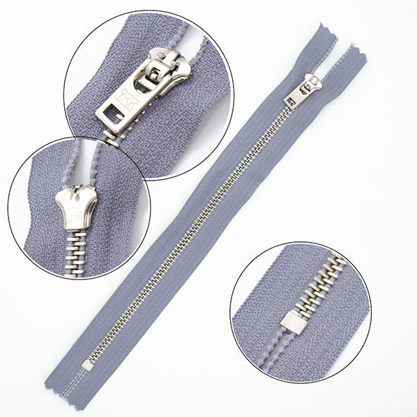 YKK Closed End Metal Zip 22CM