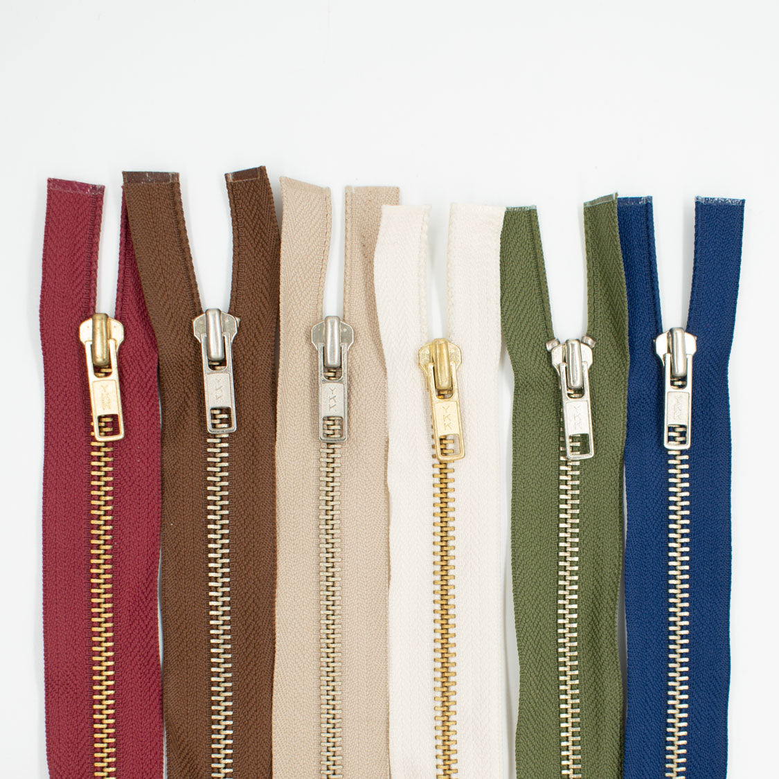 60cm White Open End Chunky Zip - Foto 11