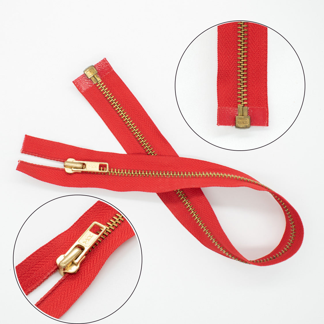 YKK Open End Heavy Duty Metal Zip 40CM