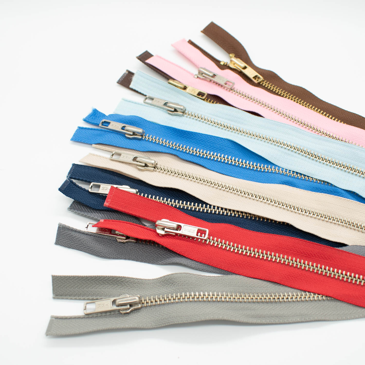 YKK Open End Heavy Duty Metal Zip 35CM