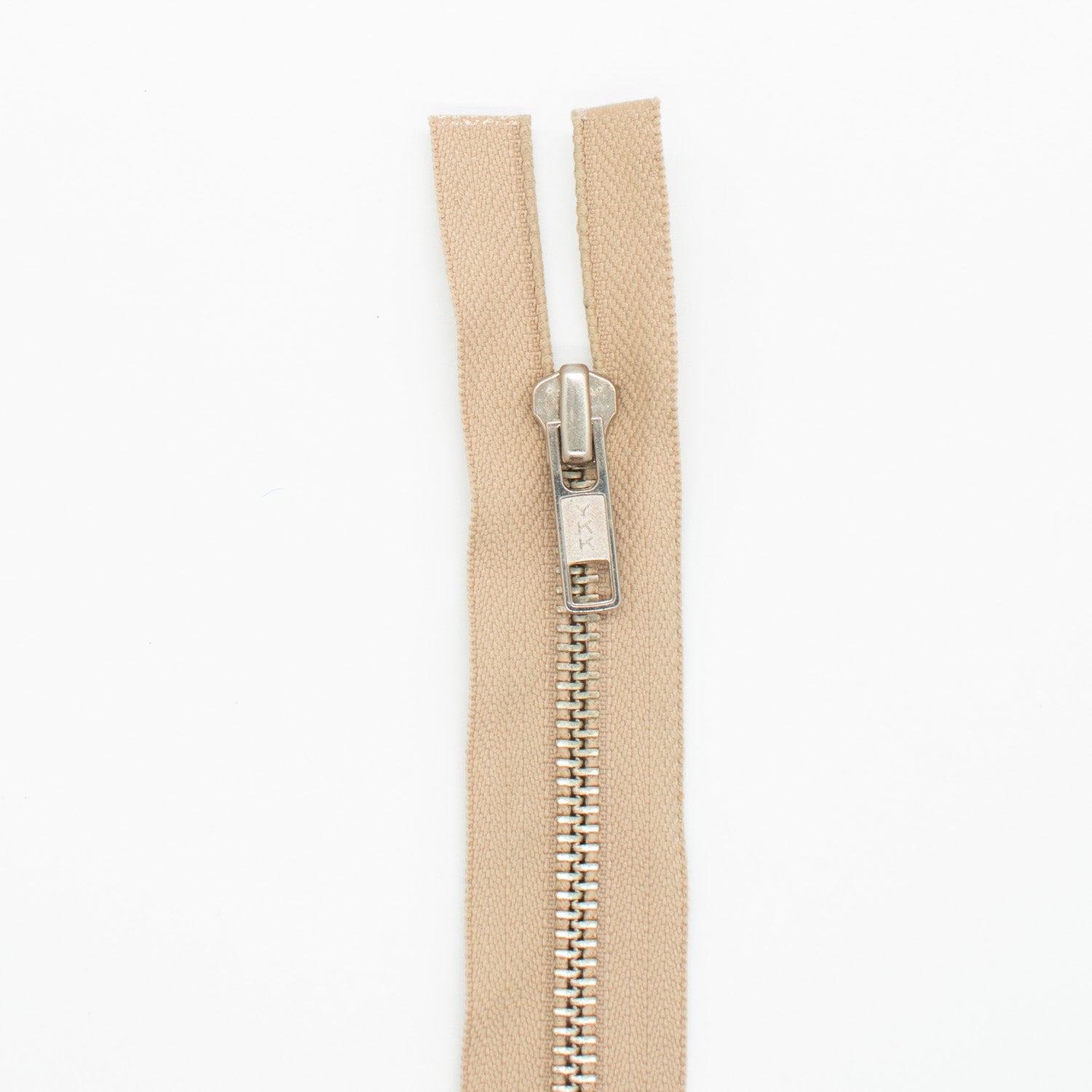 YKK Open End Heavy Duty Extra Long Metal Zip 168CM B10-Tan