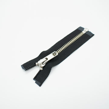 YKK Open End Heavy Duty Metal Zip 10CM B8-Black