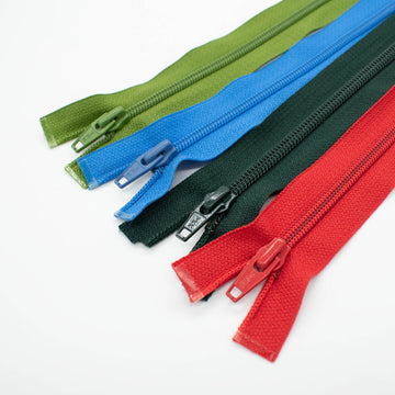 YKK Open End Plastic Zip 25CM