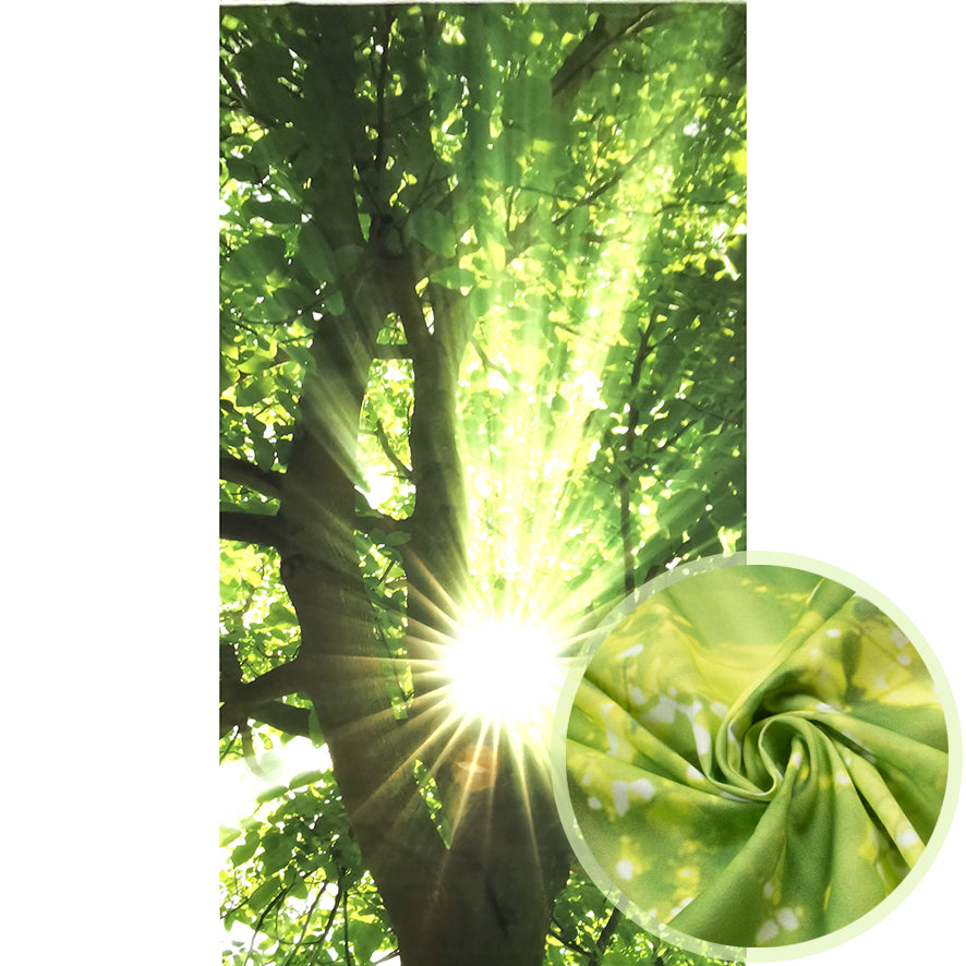 Forest Sunkist Cotton Canvas Digital Printed Panel 277cm x 141cm