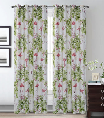 Printed Softweave Eyelet Curtains - ZXY3118