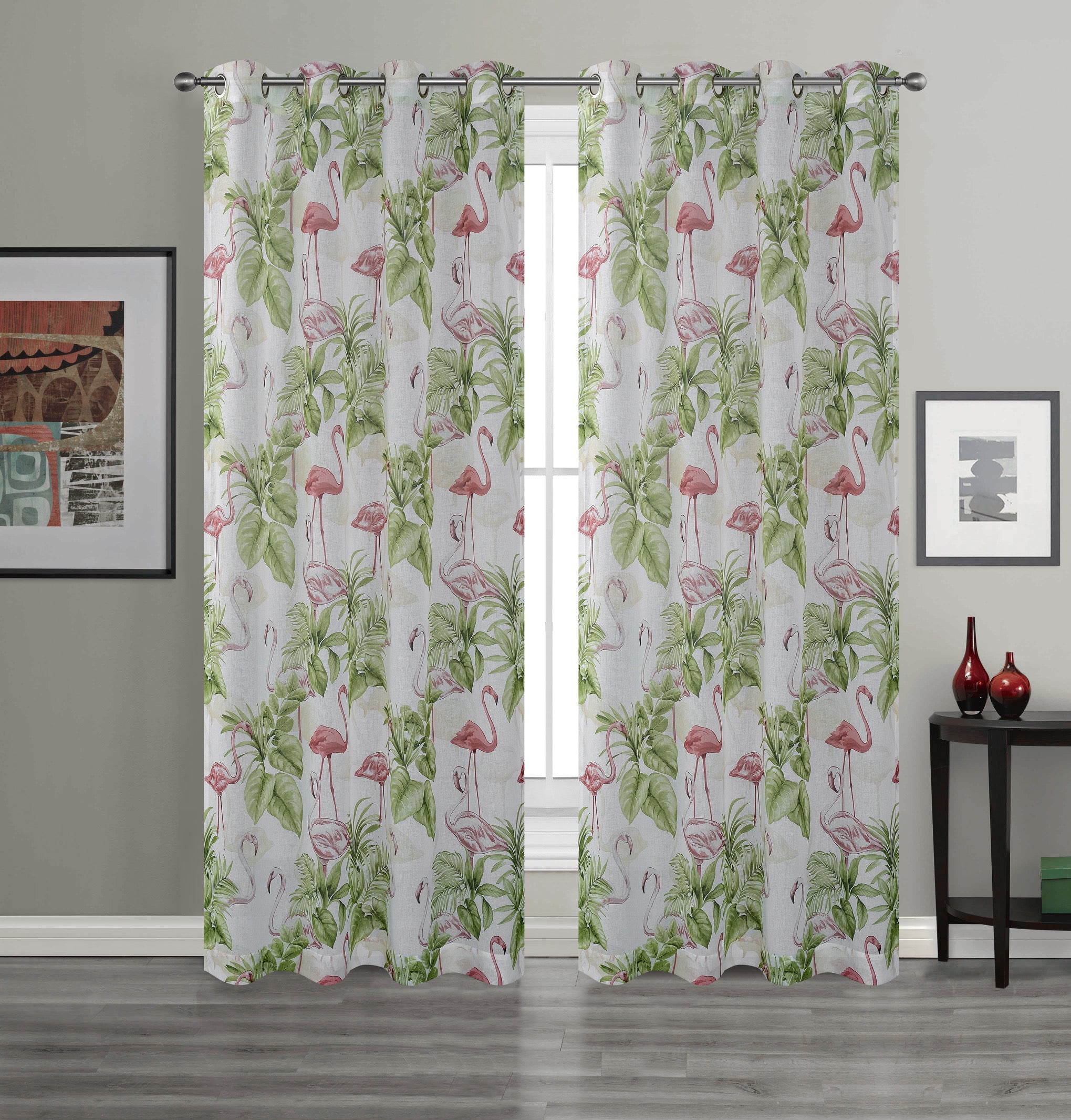 Printed Softweave Eyelet Sheers - ZXY3118