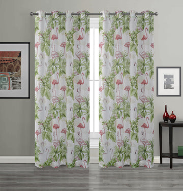 Printed Softweave Eyelet Sheers - ZXY3118