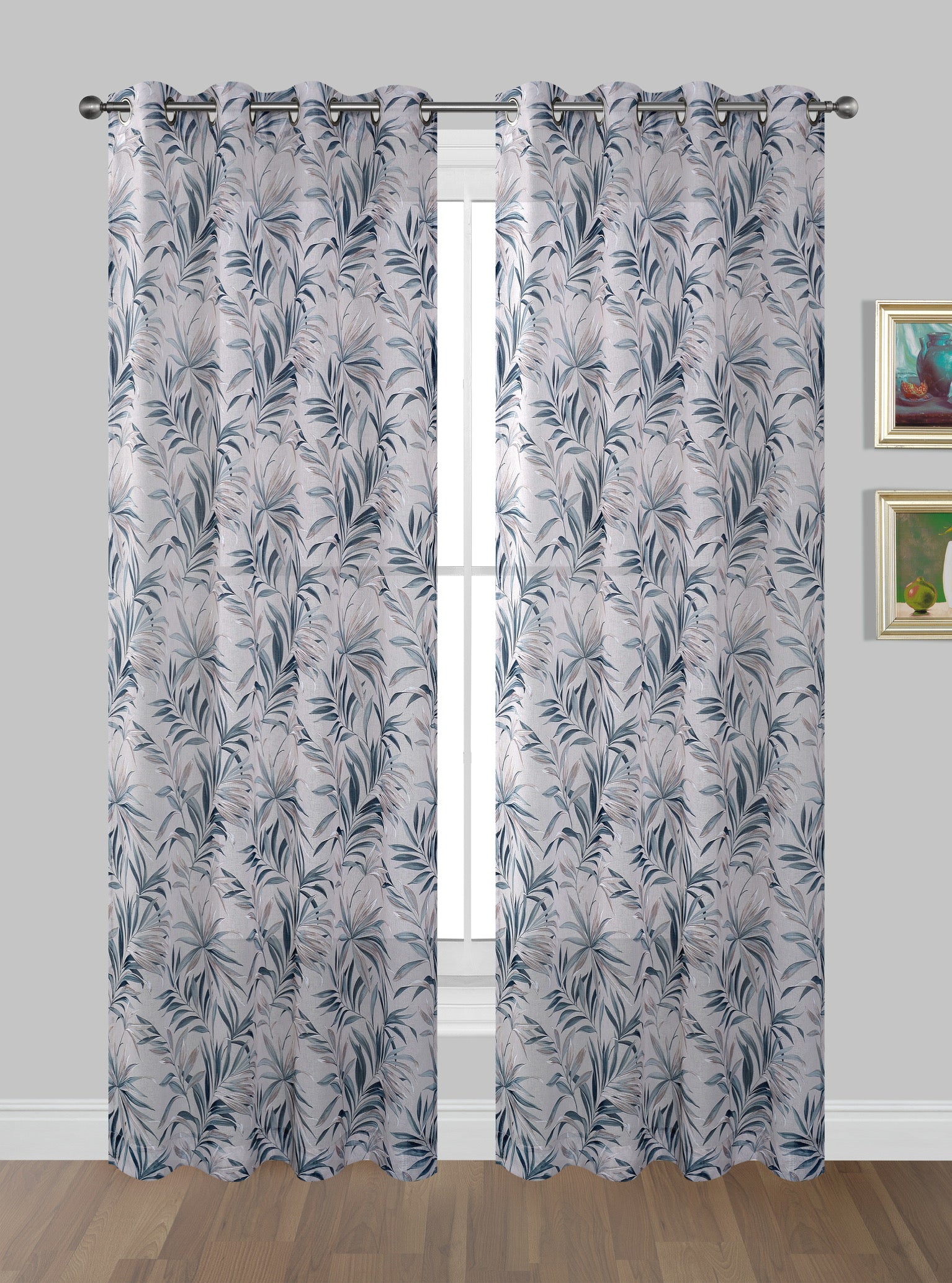 Printed Softweave Eyelet Sheers - ZXY3119