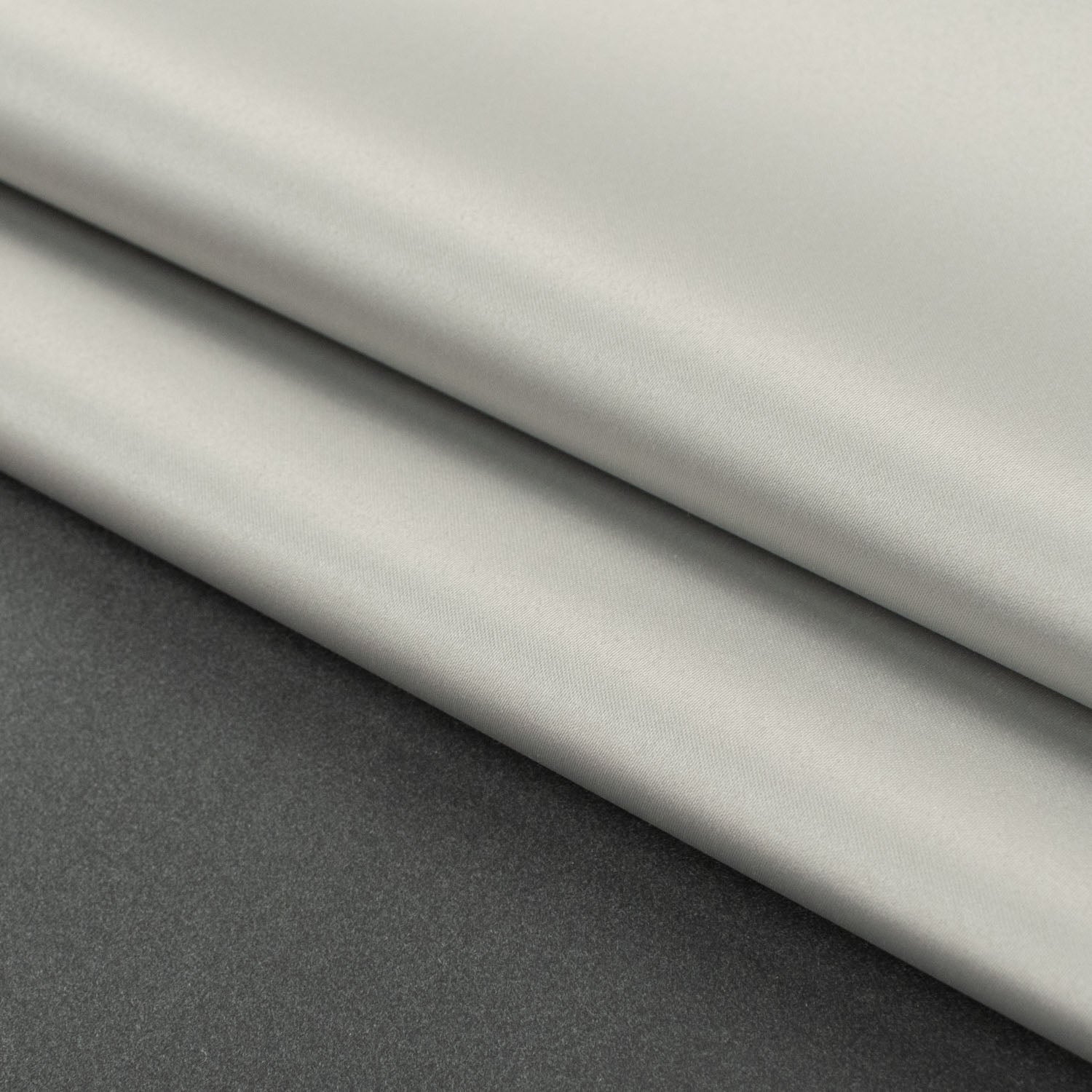 Sateen FR 3Pass Grey Floc by Zepel - Curtaining/Upholstery