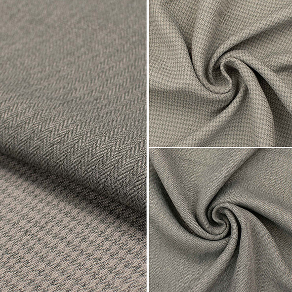 Vic Herringbone Houndstooth Reversible by Zepel Curtain Drapery/Upholstery Fabric