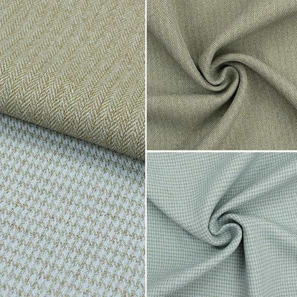 Vic Herringbone Houndstooth Reversible by Zepel Curtain Drapery/Upholstery Fabric