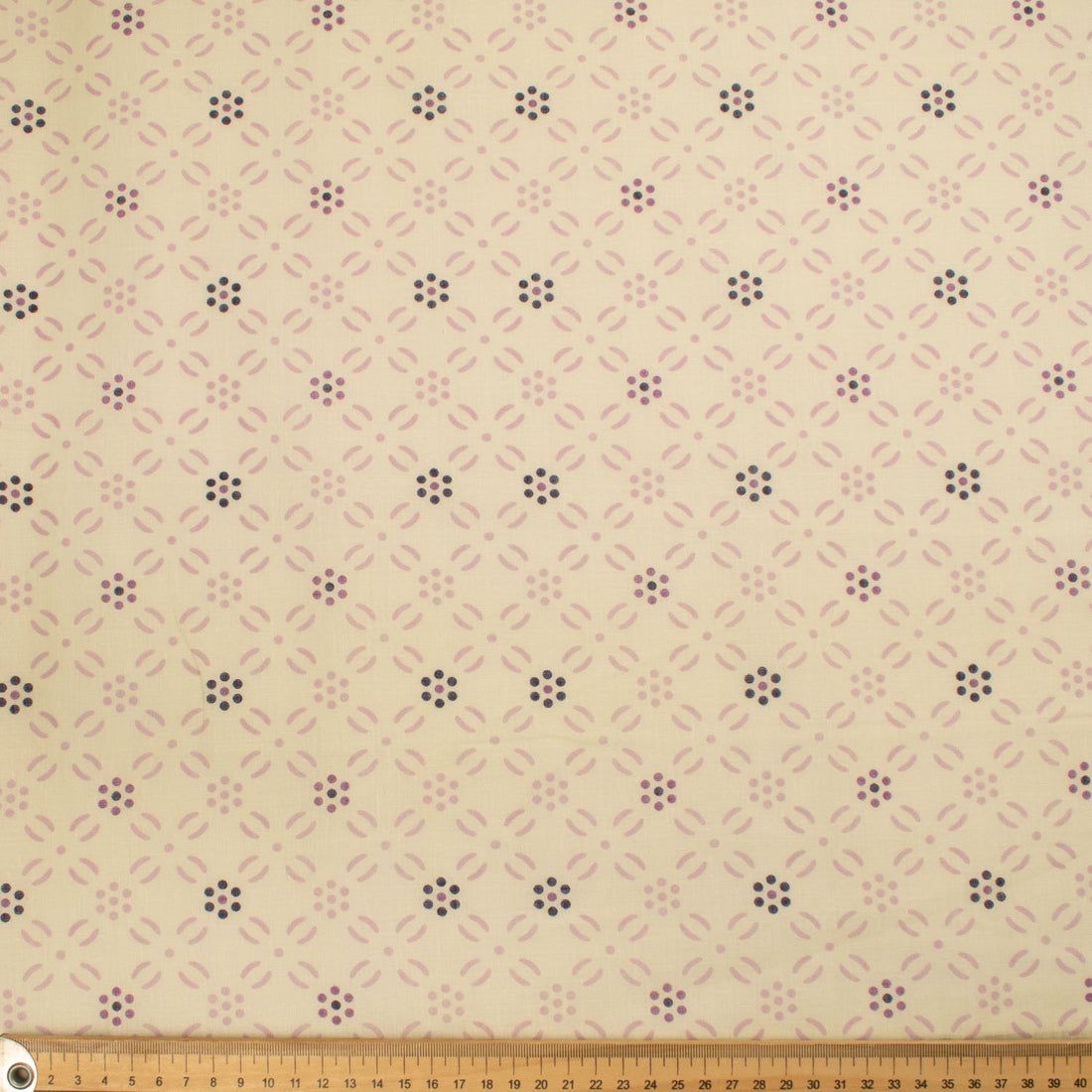 Border Printed Cotton Voile Design-28 Purple Florals on Cream/Cats & Flowers on Blue Checks