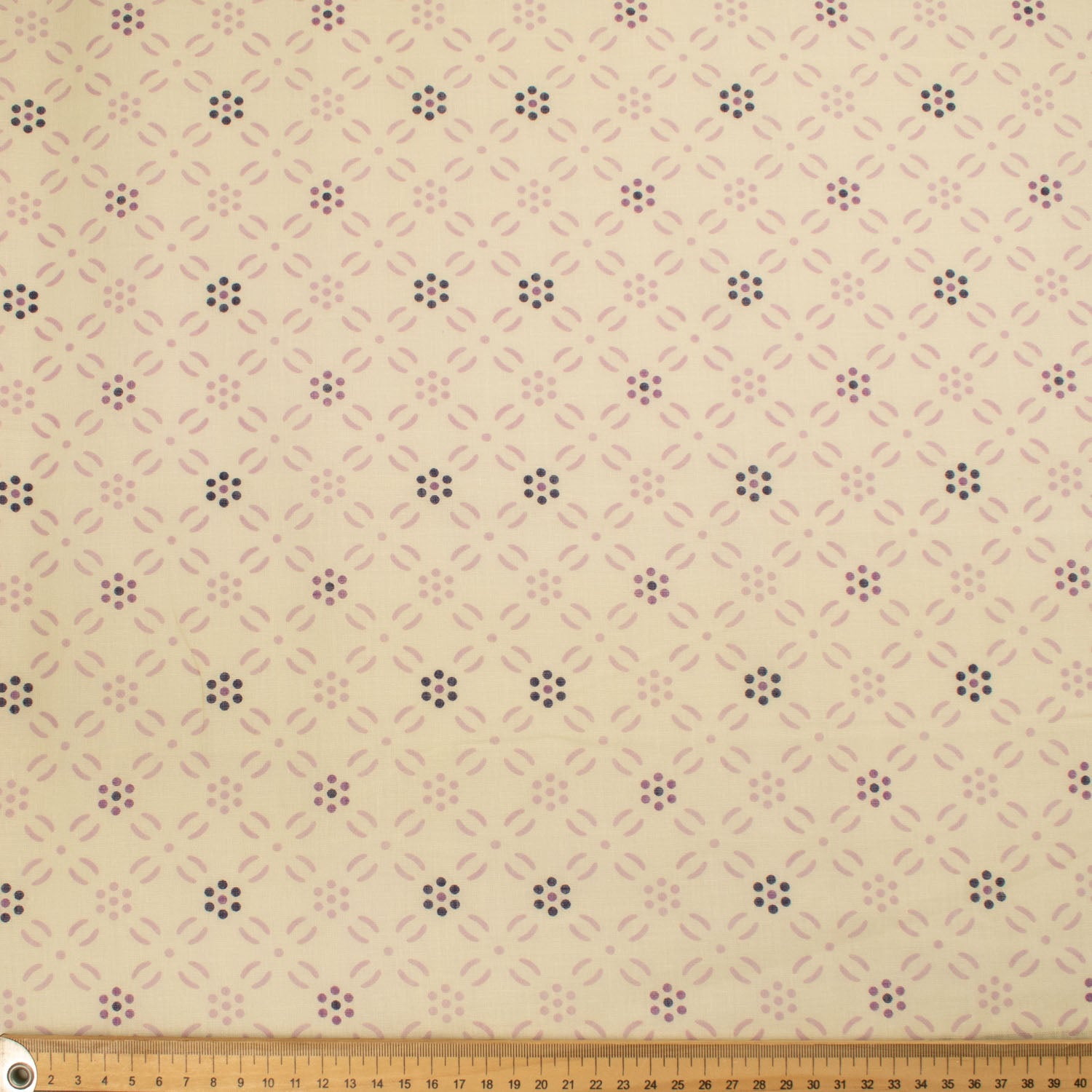 Border Printed Cotton Voile Design-28 Purple Florals on Cream/Cats & Flowers on Blue Checks