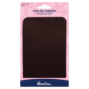 COTTON TWILL PATCHES - BROWN