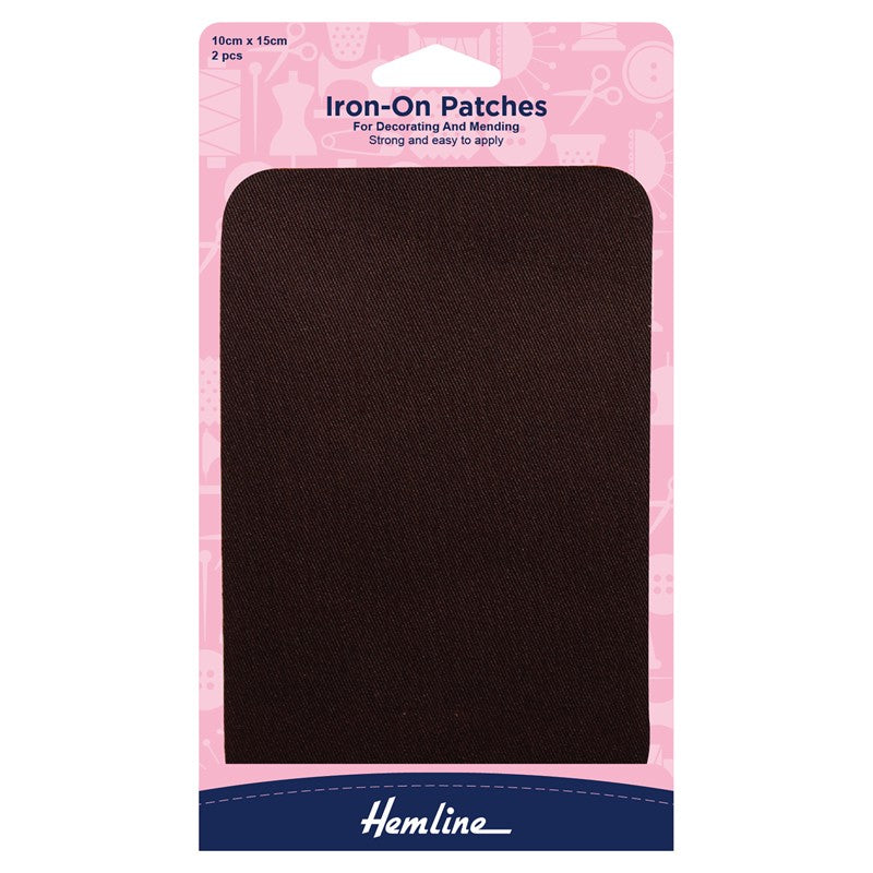 COTTON TWILL PATCHES - BROWN