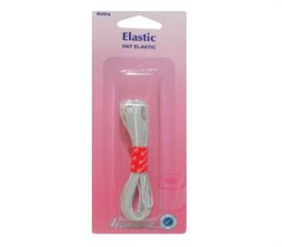 Hemline Elastic Hat - 1.3mm x 4m White