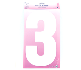 Hemline Iron On Number XL - 30CM - White 3