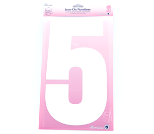 Hemline Iron On Number XL - 30CM - White 5