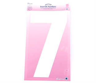 Hemline Iron On Number XL - 30CM - White 7
