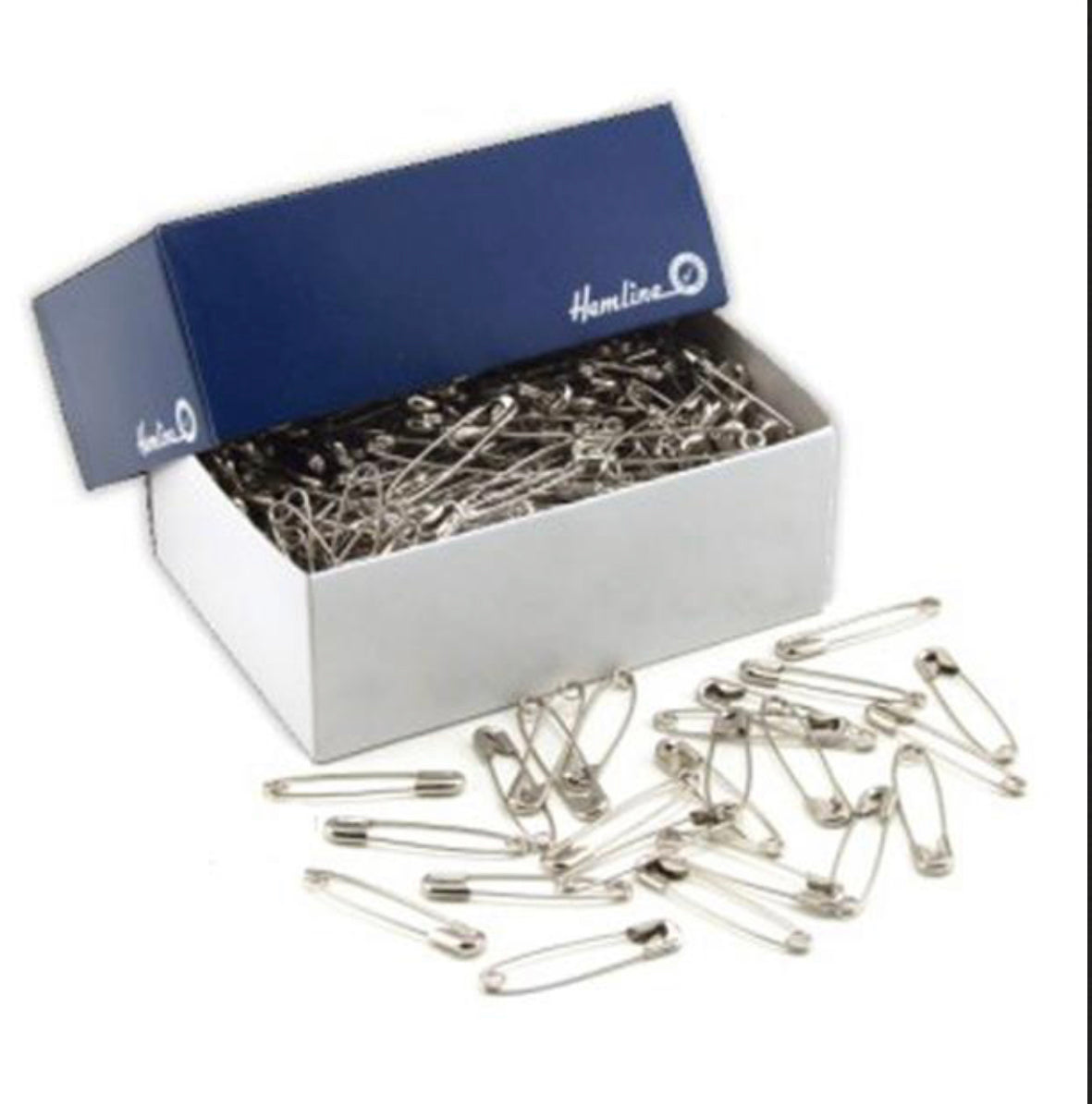 SAFETY PINS - PREMIUM QUALITY, 1/32MM NICKEL PLATED - 1/2 GROSS 864Pcs