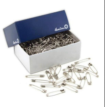SAFETY PINS - PREMIUM QUALITY, 1/32MM NICKEL PLATED - 1/2 GROSS 864Pcs