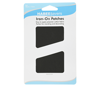 IRON-ON PATCHES - BLACK